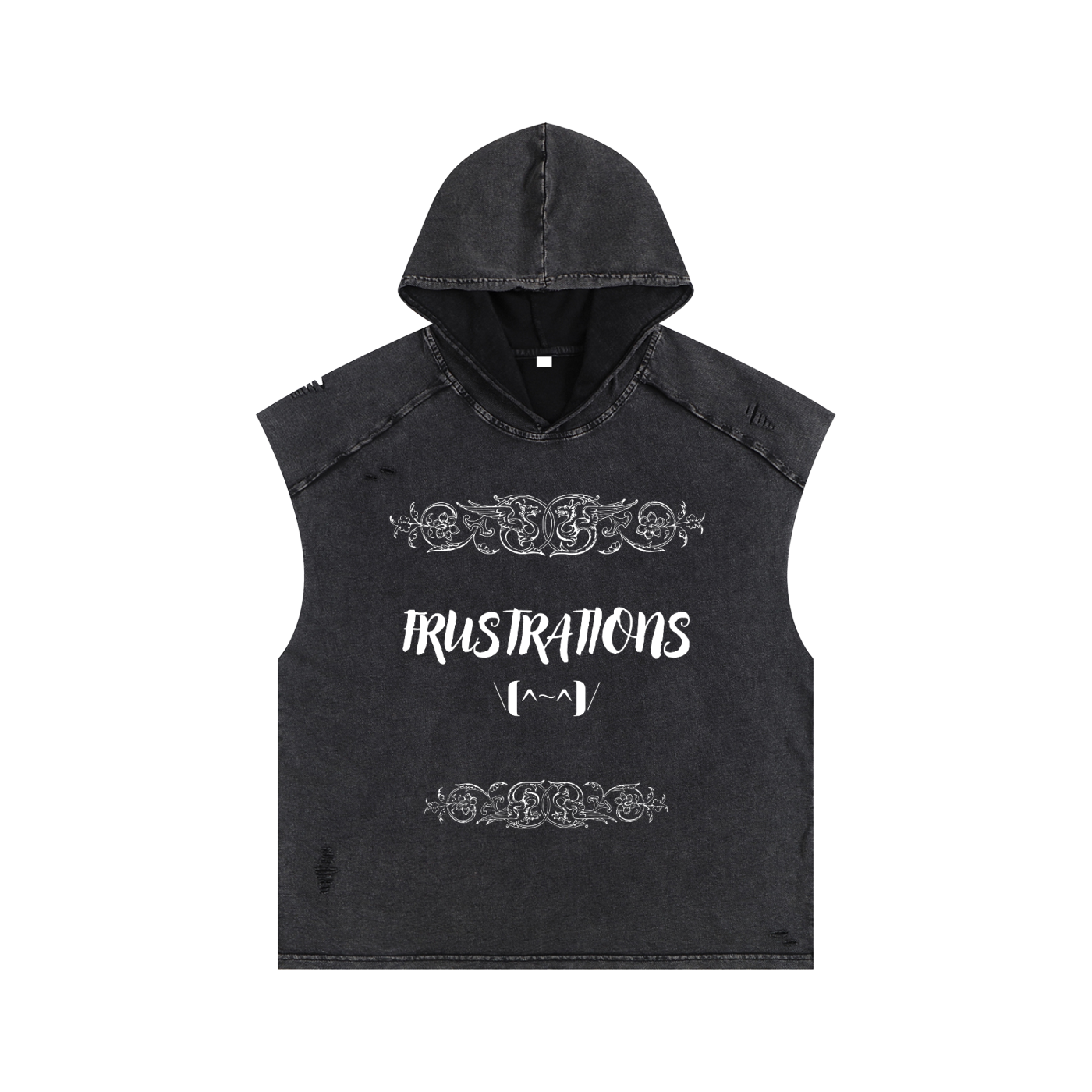 FRUSTRATIONS - Boxy Hooded Tank Top – Yelsh Street FRUSTRATIONS - Boxy Hooded Tank Top – Yelsh Street