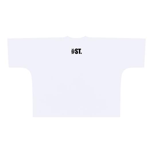 white tee,oni design,Japanese masks