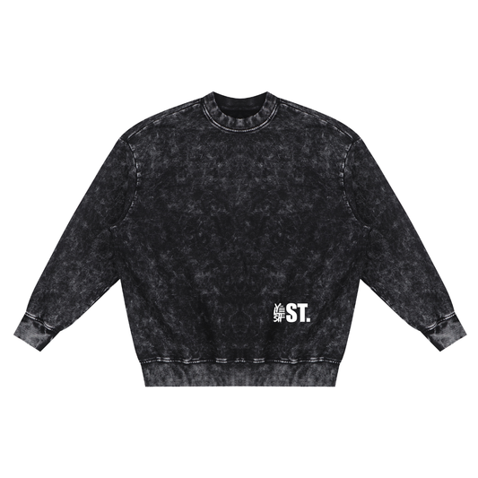 samurai Red,Samurai,snow wash,sweatshirt,back design