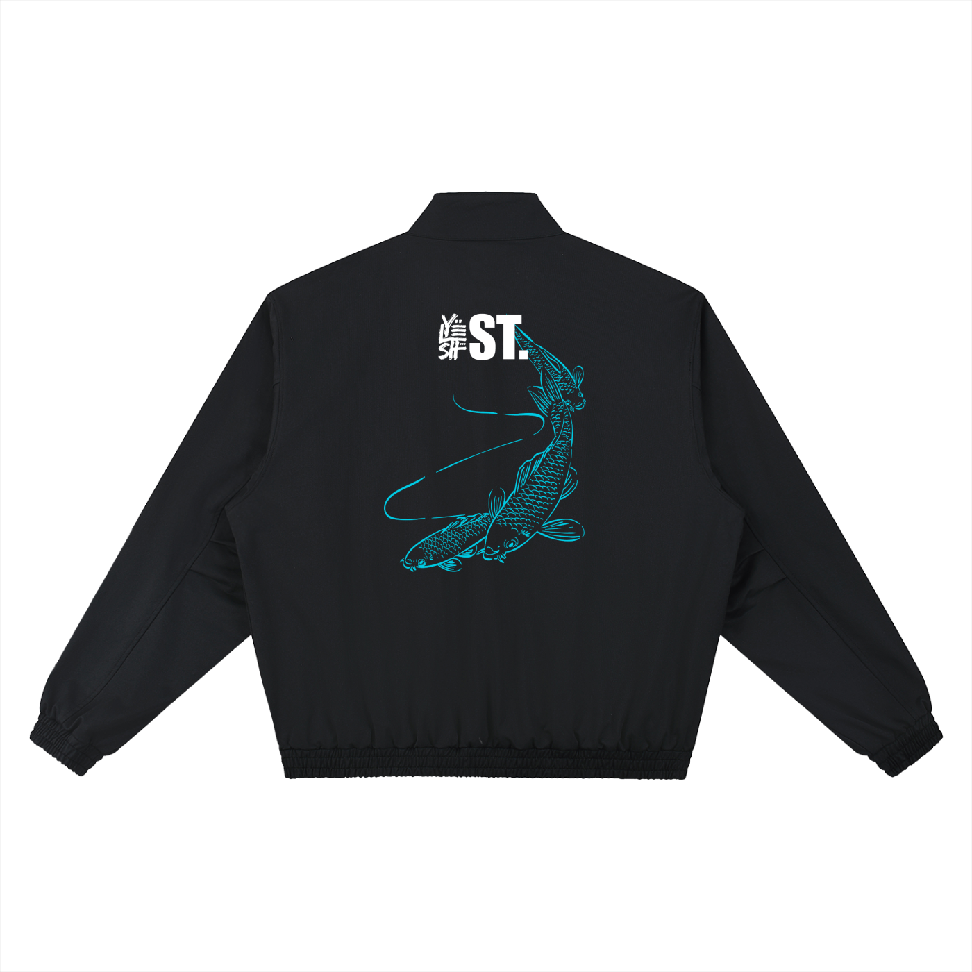 bomber jacket,jacket,koi fish