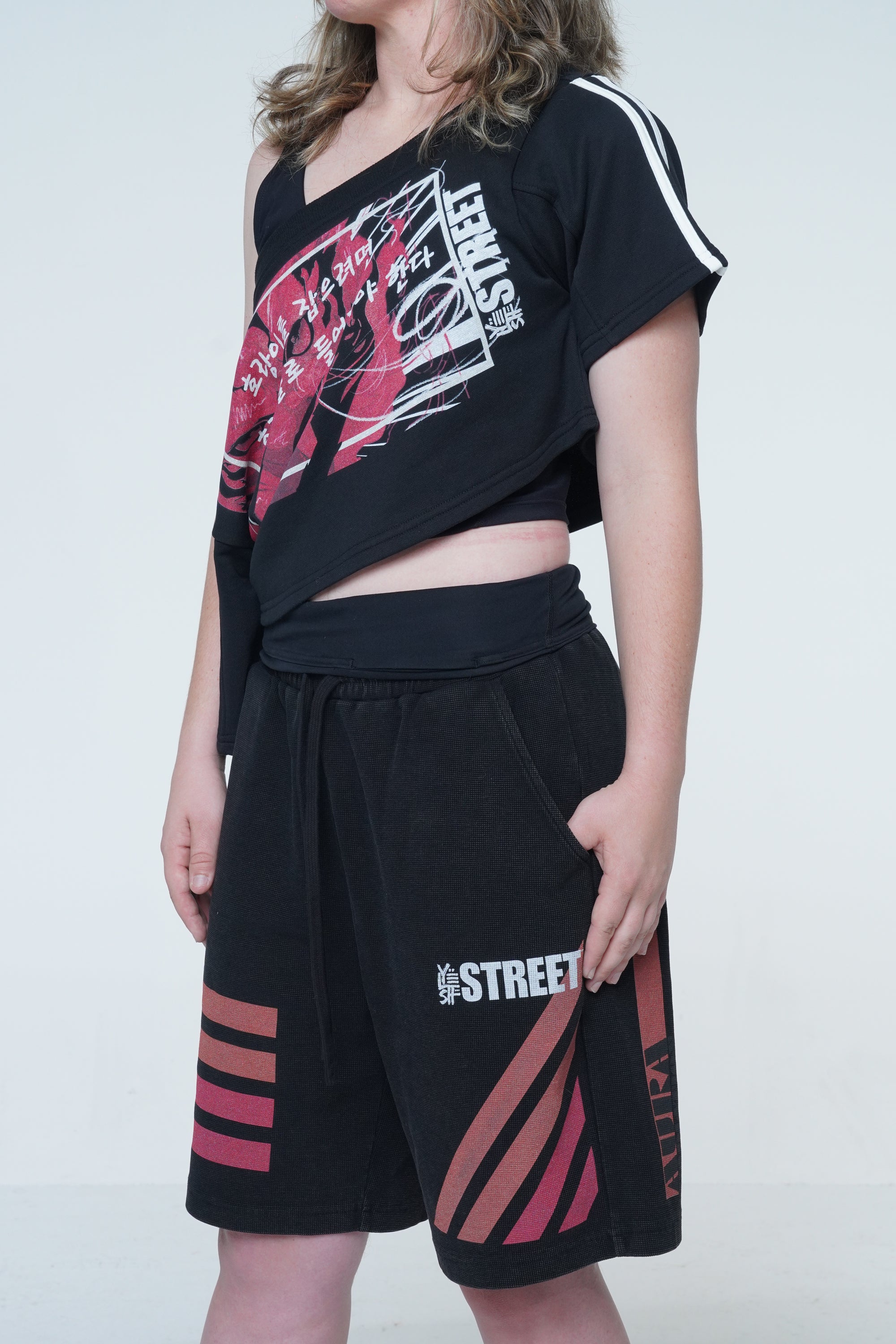 Tiger Off Shoulder Crop
