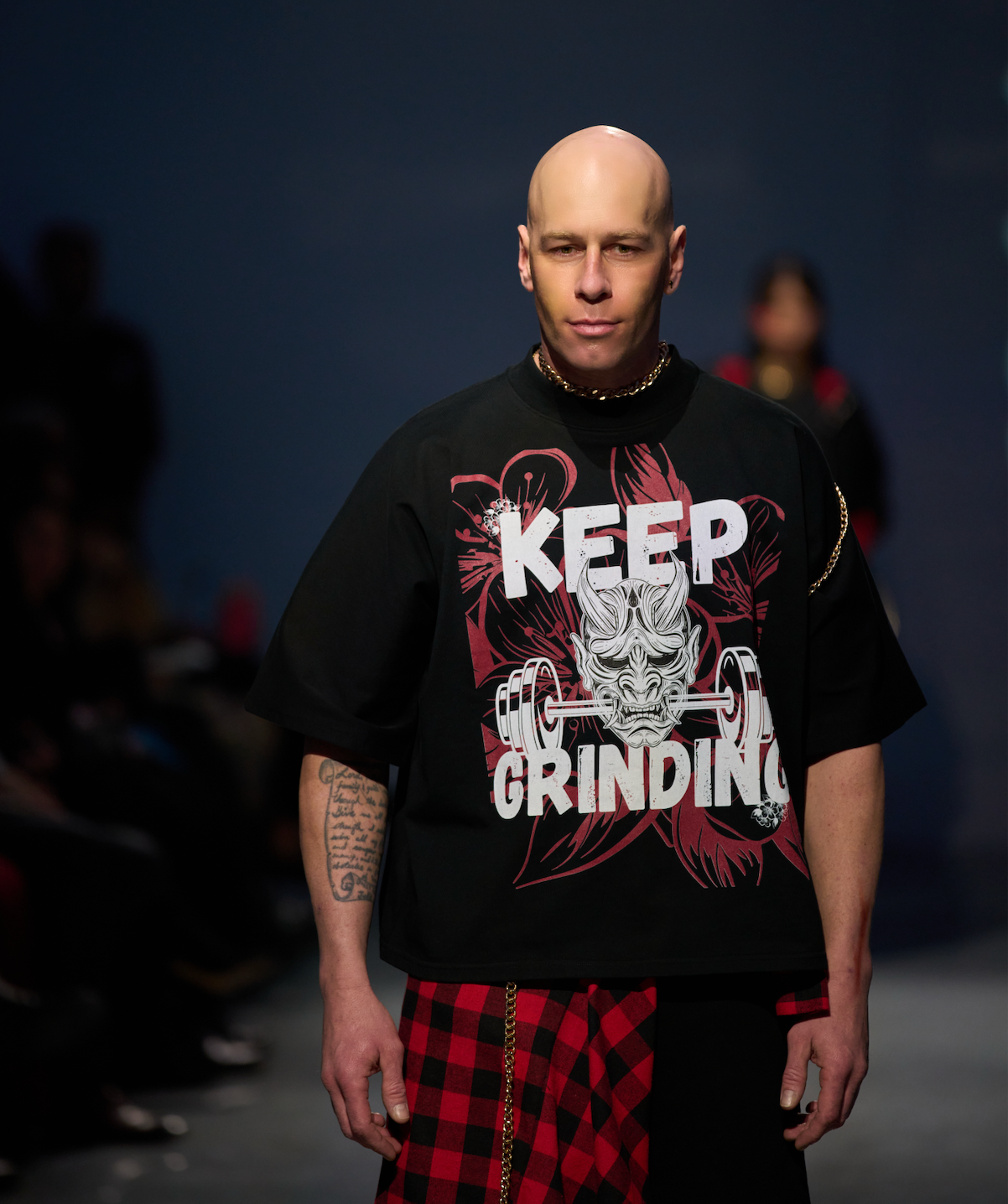Oni Grinding - Drape Oversized Tee