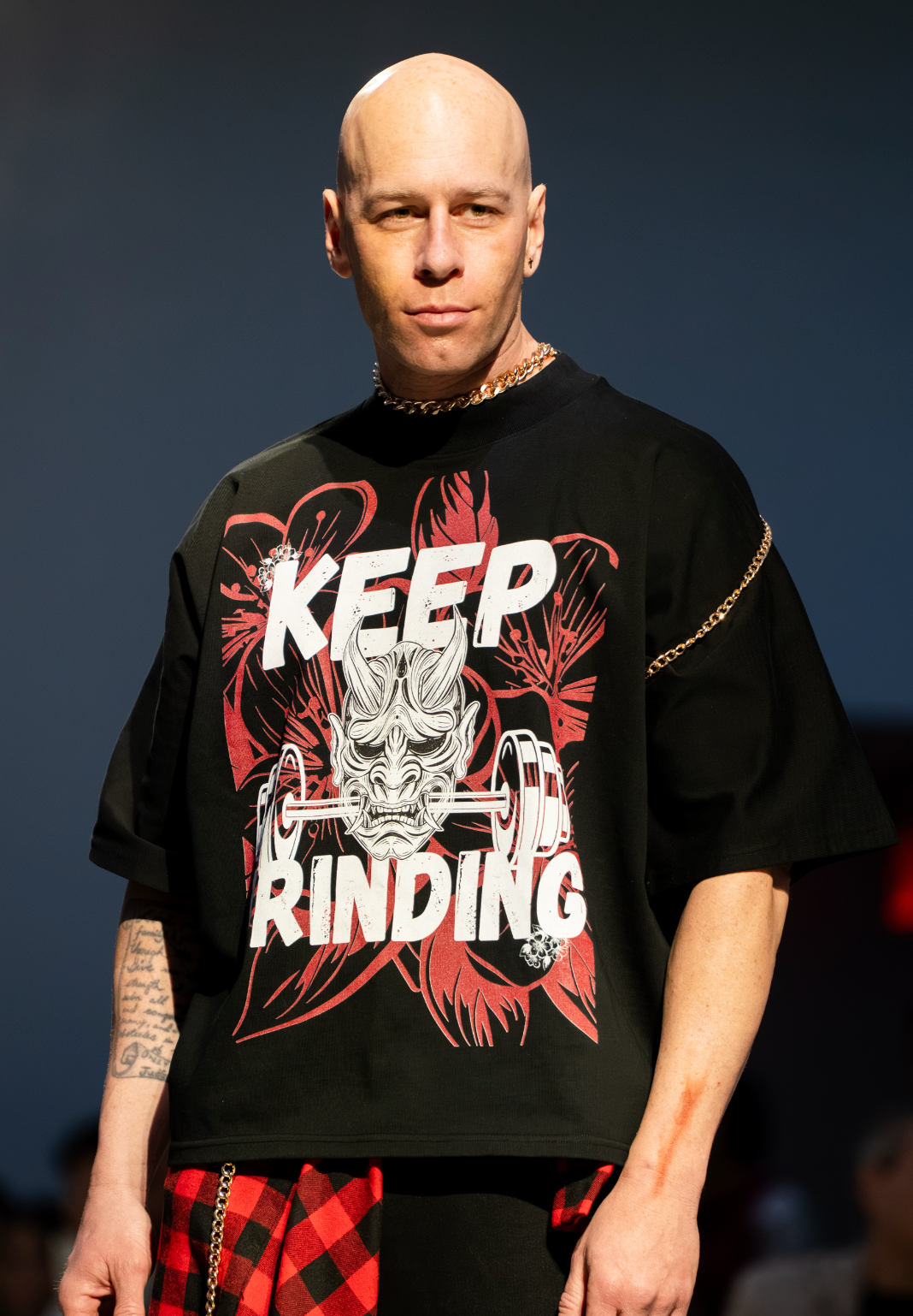 Oni Grinding - Drape Oversized Tee