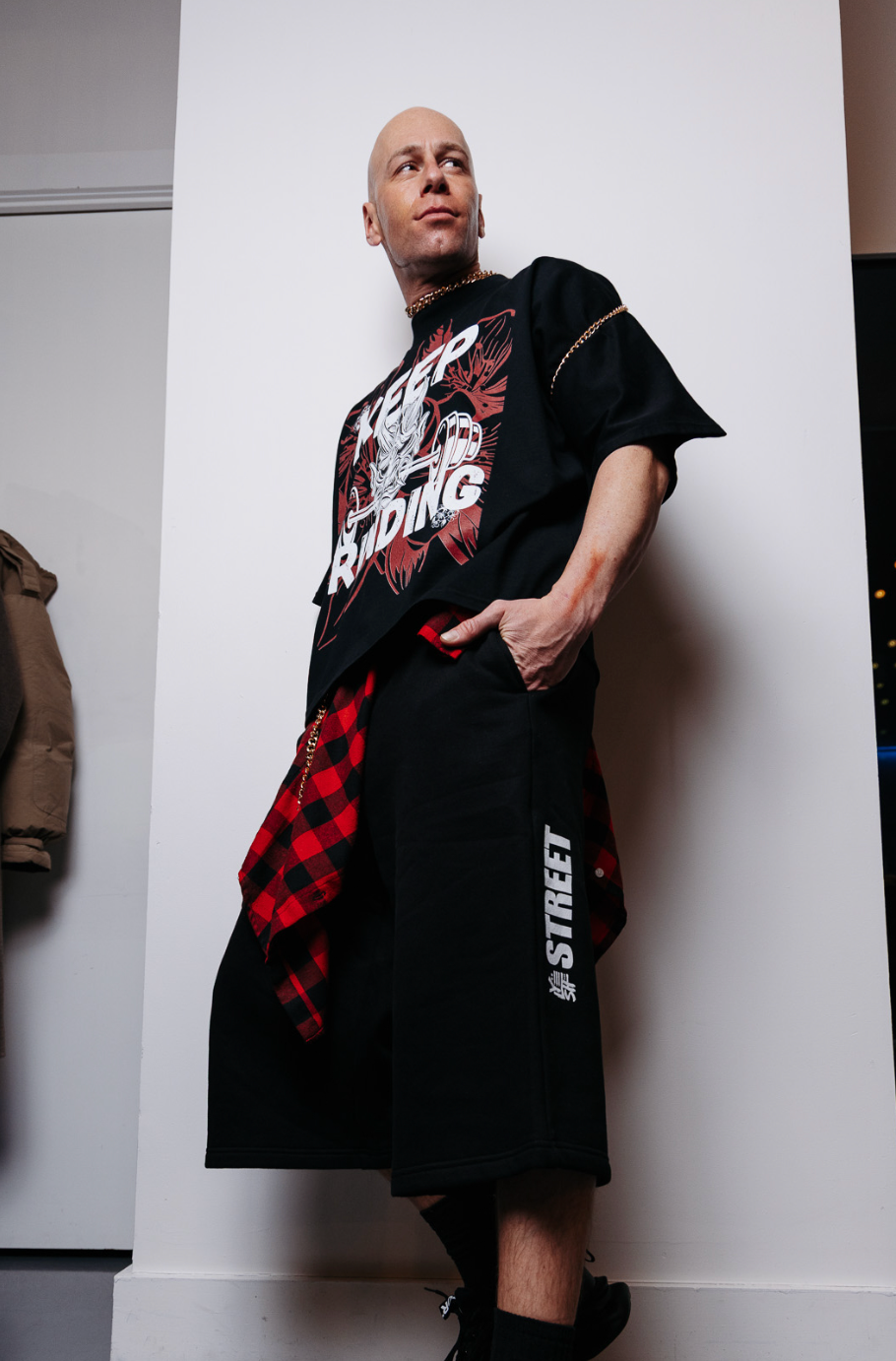 Oni Grinding - Drape Oversized Tee
