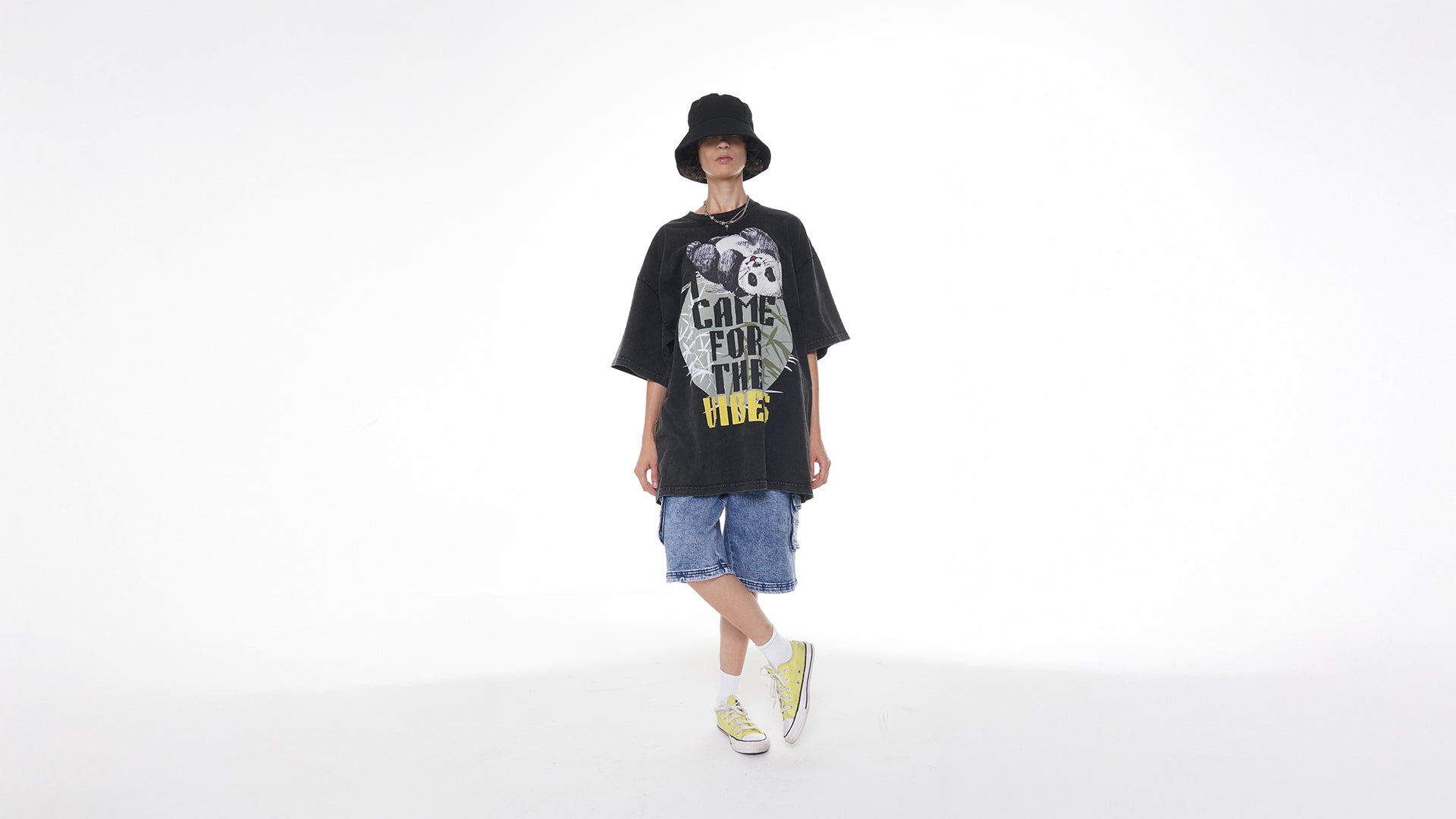 Panda Vibes - Vintaged Tee
