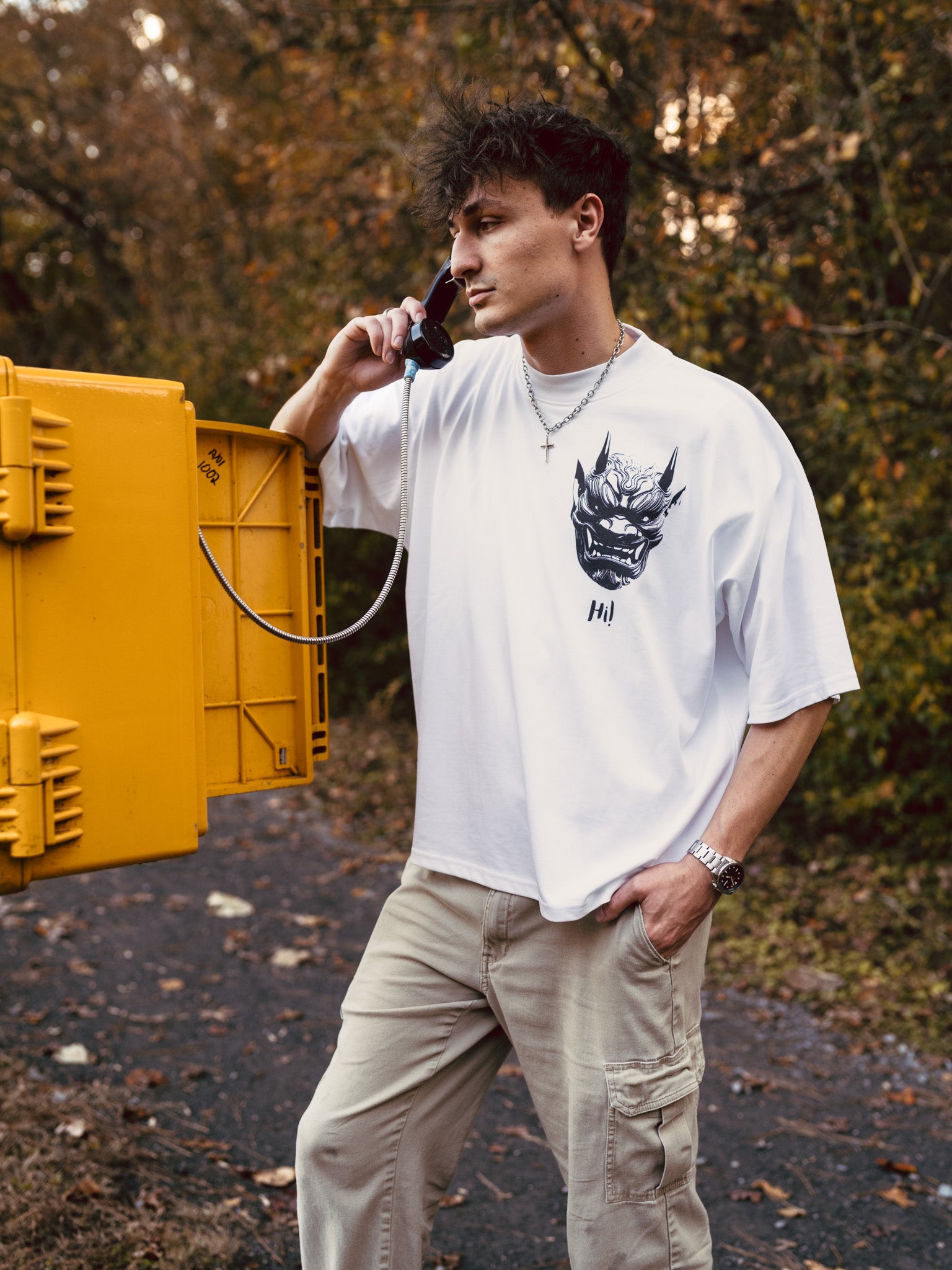 Oni - Boxy White Tee