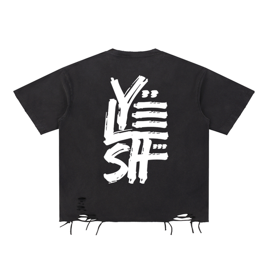 ripped tee,streetwear,kfashion,urban fashion,logo tee,brand tee