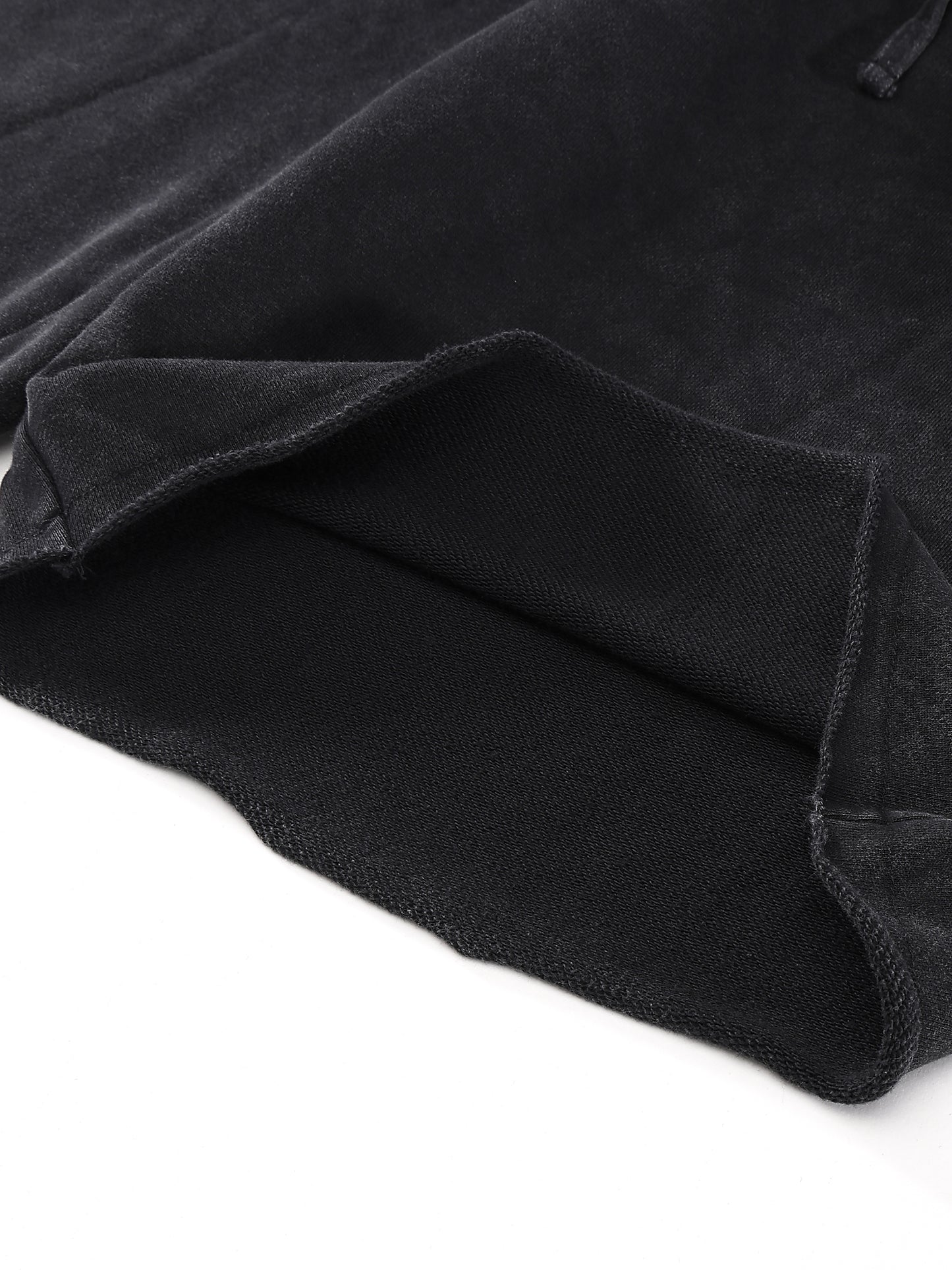 streetwear,shorts,raw edge,k-fashion,loose fit